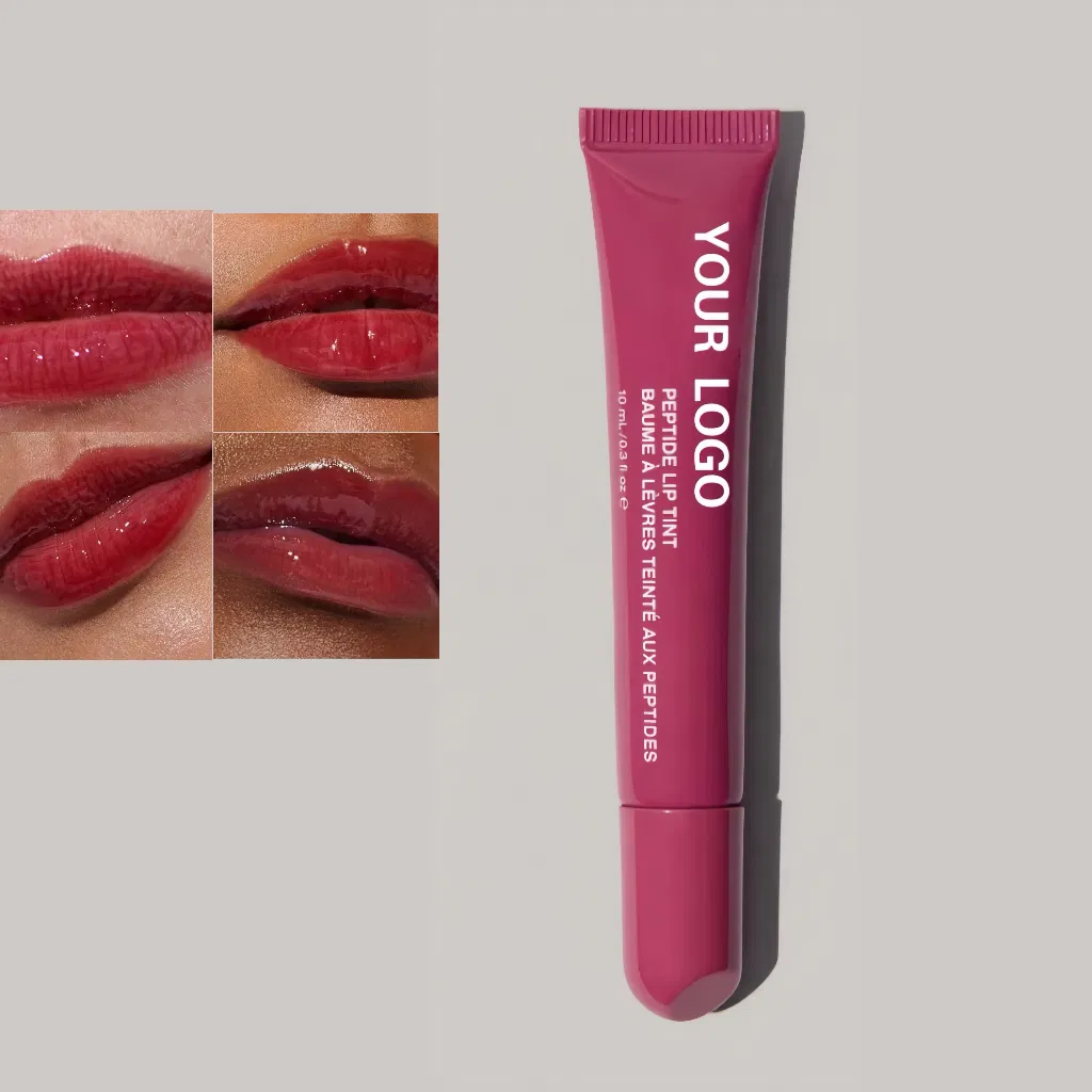 High Quality Vegan Moisturizing Custom Private Label Peptide Lip Gloss Lip Balm