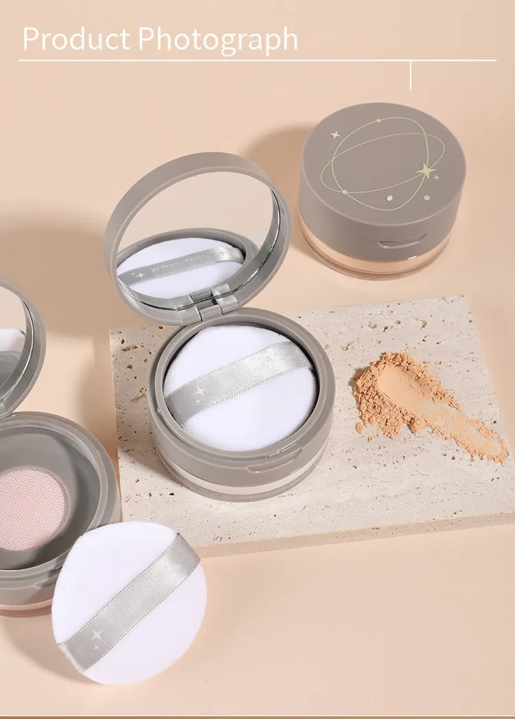Oil Control and Long-Lasting Wear Translucent Setting Powder Cosmetics with Flawless Finish