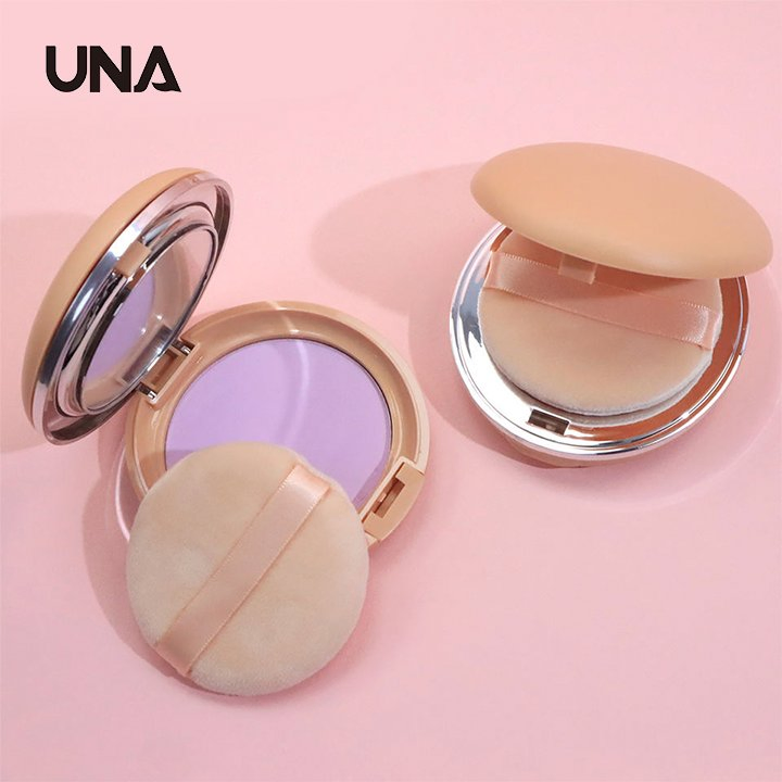 Cosmetics Makeup Private Label Matte Blue Sky and Cloud Control Oil Compact Powder Cake Eco-Friendly Pressed Setting Powder