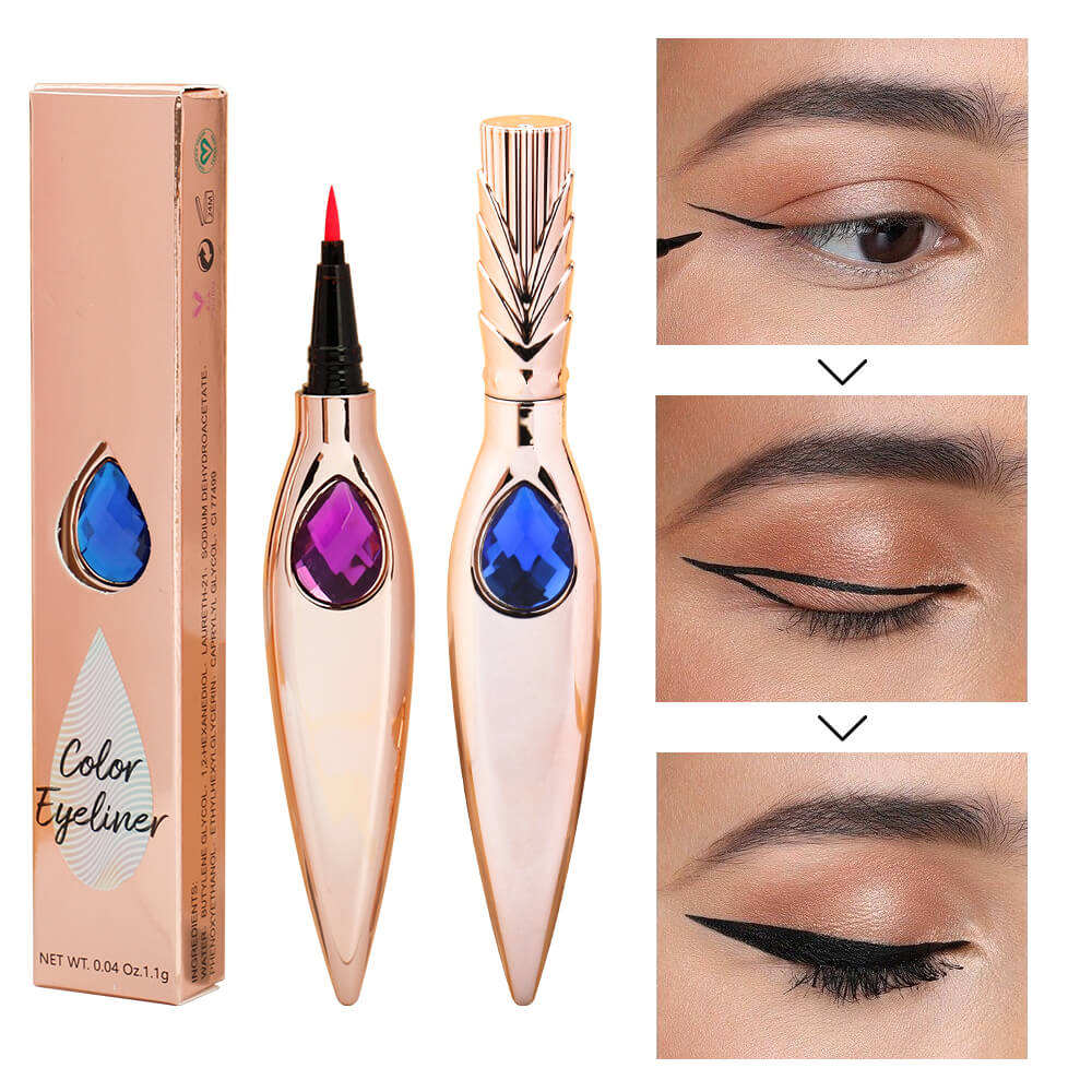 Wholesale High Pigmented Black Eyeliner Waterproof Long Lasting Eye Makeup With Custom Logo