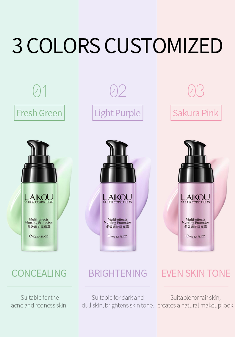 Wholesale Factory Price 3 Colors Long Lasting 40g Primer Makeup