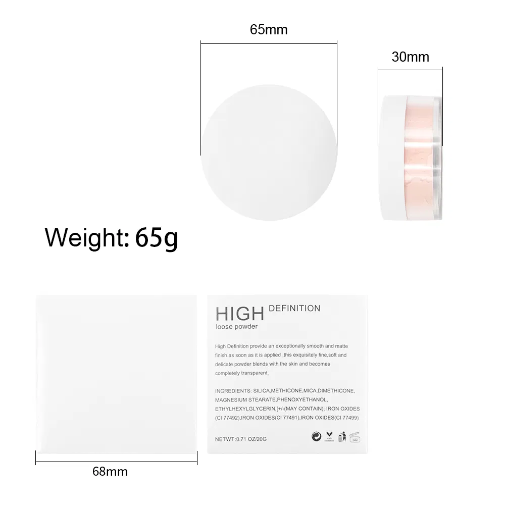 Make Your Own Brand Cosmetics Private Label Face Makeup Translucent Setting Loose Powder