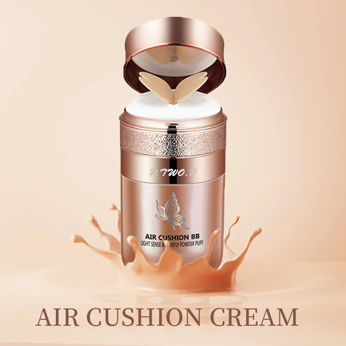 P.TWO.P 2 Color Butterfly Puff Air Cushion Pro Concealer Whitening Concealer Natural Nude Makeup Foundation BB Cream