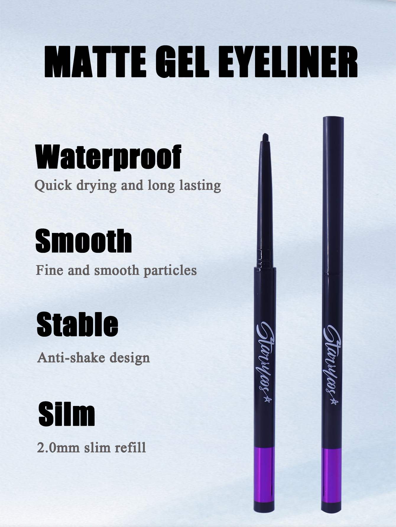 Long-Lasting Smudge-Proof Eyeliner Gel Pencil Smooth Waterproof for Beginners Proprietary Brands Wholesale