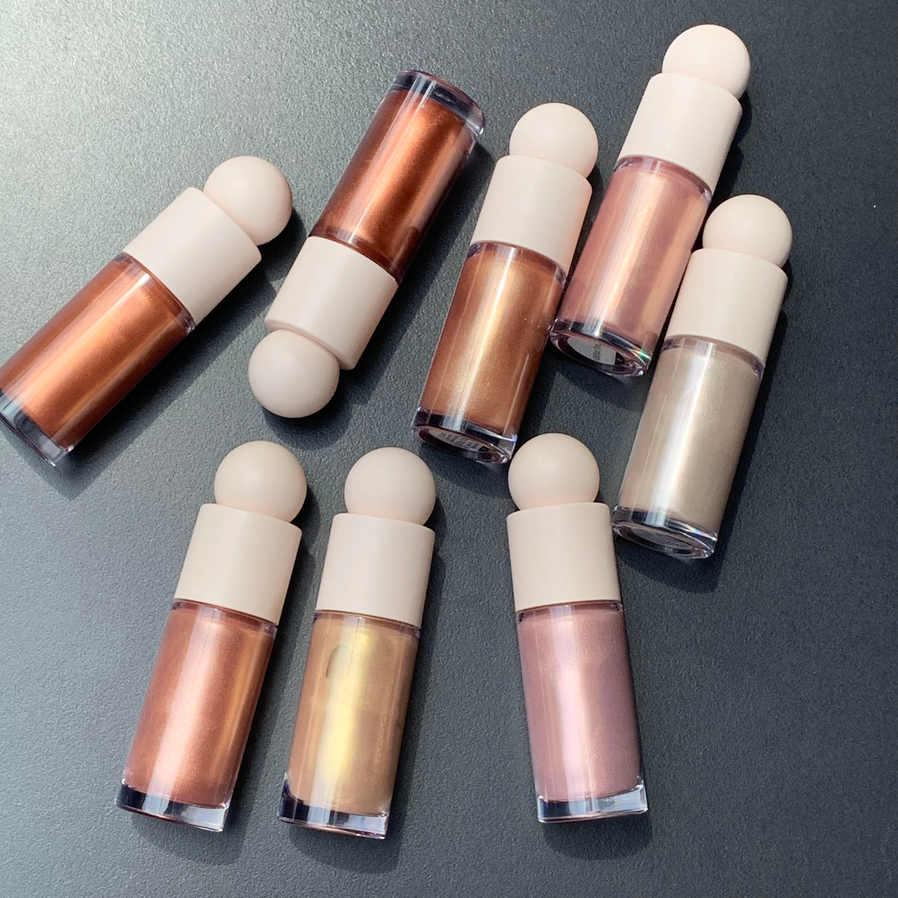Private Label Organic Waterproof Glitter Liquid Body Face Highlighter Private Label Body Shimmer Oil Pudaier Vegan Highlighter