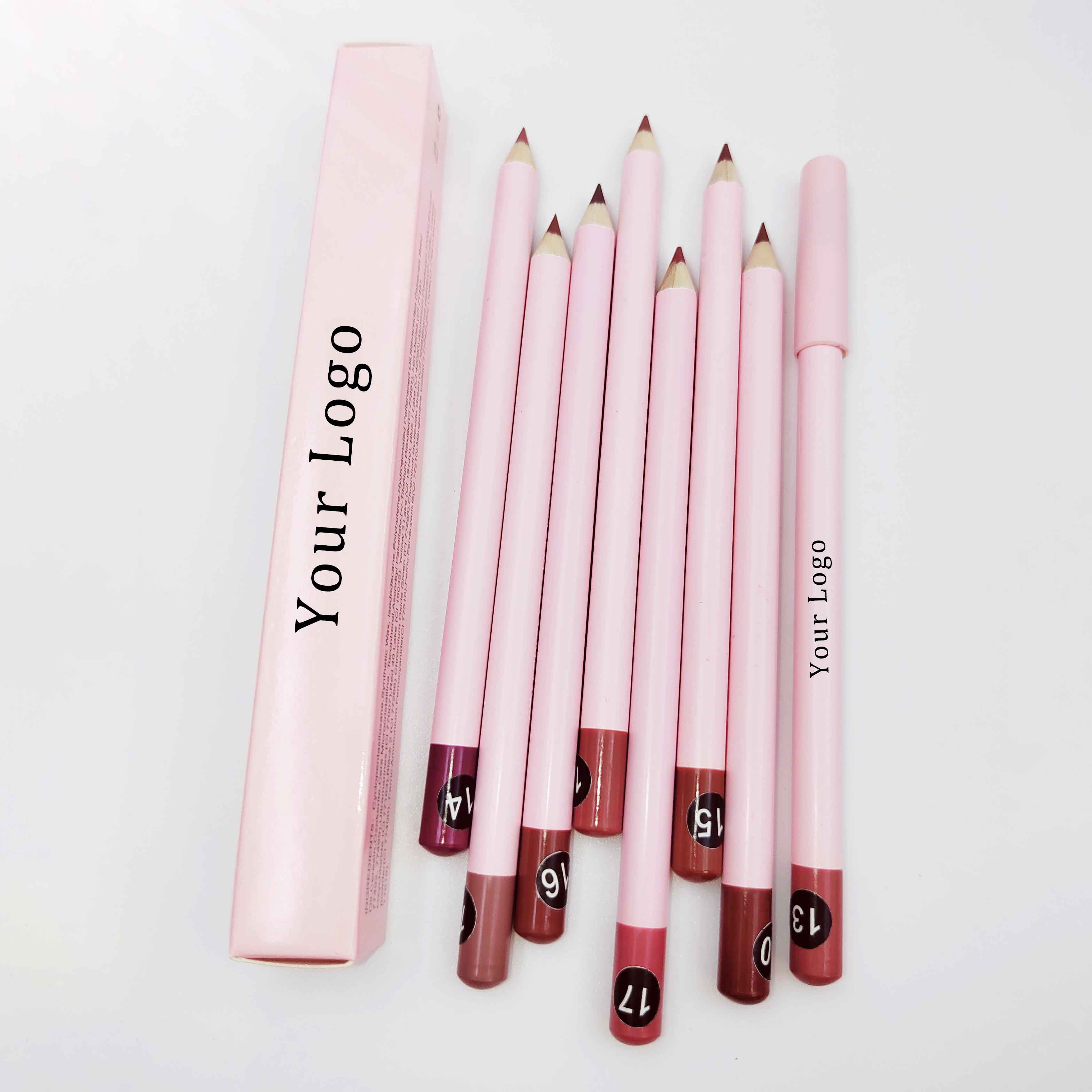Newest Wholesale Vegan Lip Pen Long Lasting High Quality Lipliner Pink Lip Liner Pencils