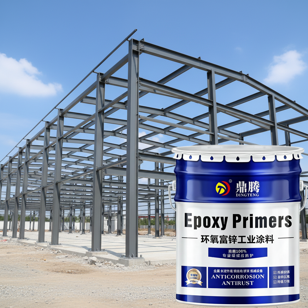 DINGTENG Epoxy Zinc-richp Liquid Coating Primer for Heavy Corrosion Protection of Steel Structures Ships Bridges