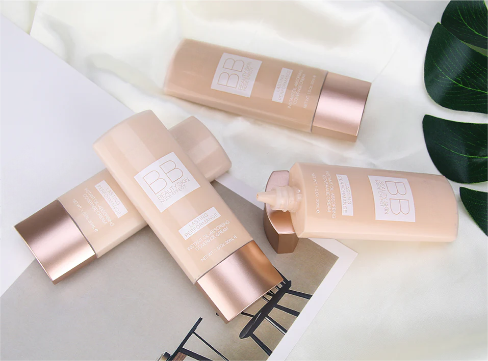 High Coverage BB Cream Dark Skin Tones Long-Wear Moisturizing Liquid Form Oil-Control Brighten Natural Customized Private Brand
