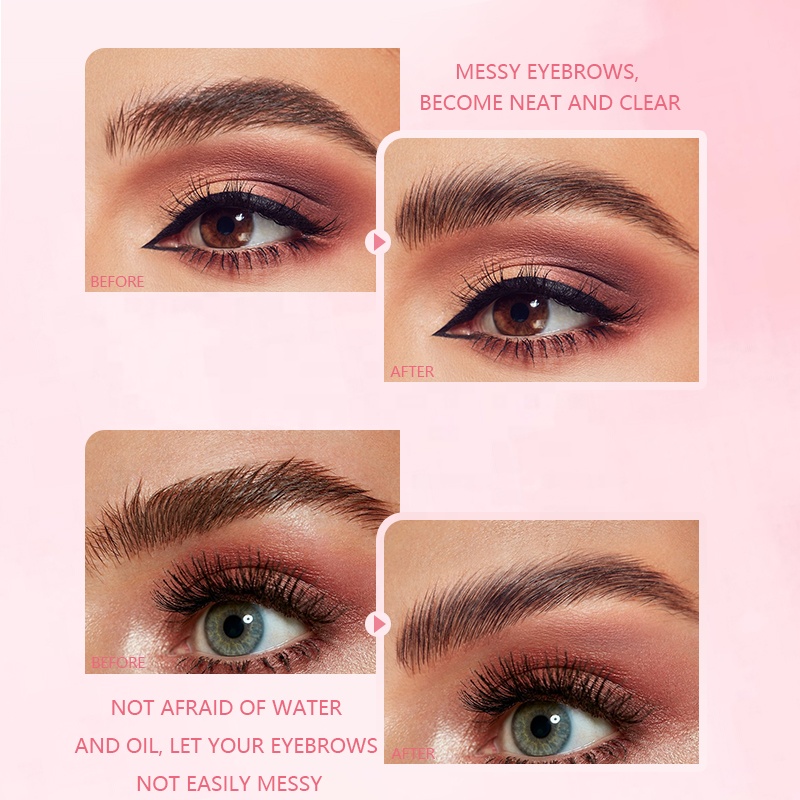 Private Label Waterproof Eyebrow Soap Private Label Long Lasting Fluff &amp; Hold Laminating Brow Wax Clear Eyebrow Styling Wax Gel