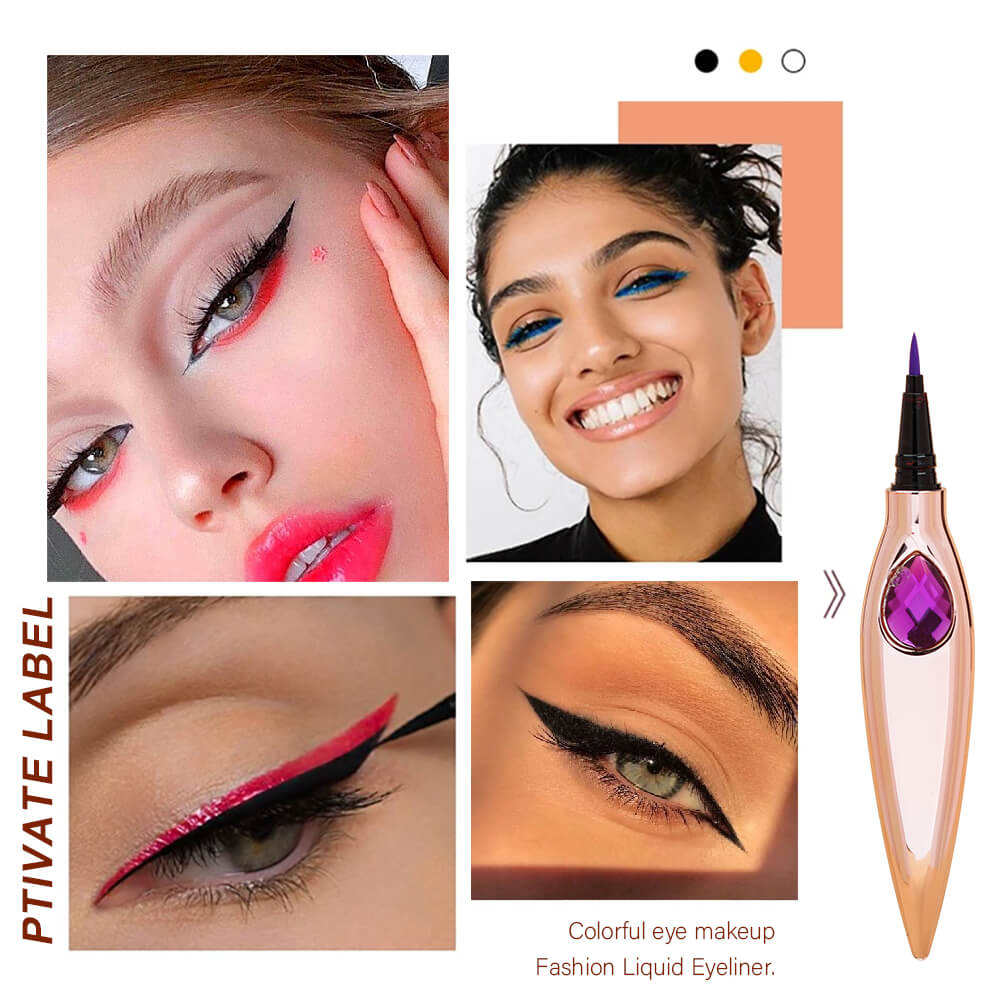 Wholesale High Pigmented Black Eyeliner Waterproof Long Lasting Eye Makeup With Custom Logo
