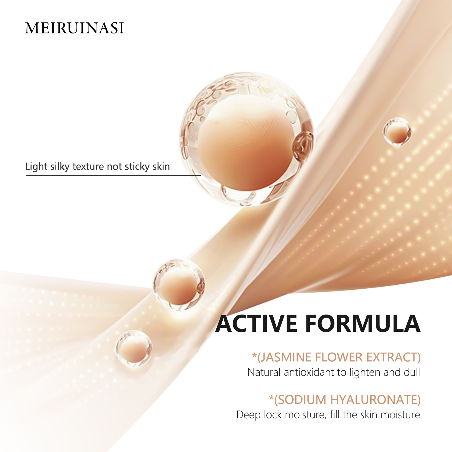 Customized Star Hyaluronic Acid Moisturizing Concealer BB Cream Lightweight Fit Pressed Powder Waterproof Sweat Proof Cushion