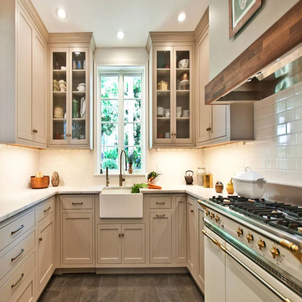 Lacquer Finish MDF Cheap Shaker Door Kitchen Wall Unit Luxury Wall Units Solid Wood Bookcase Wall Units