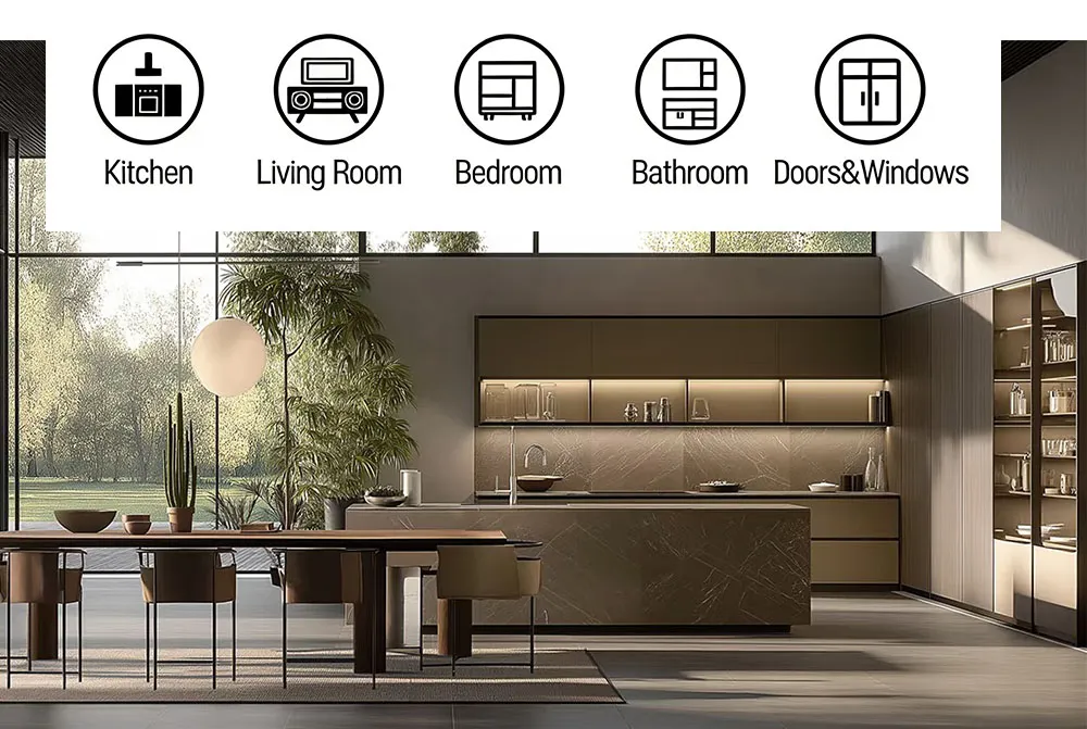 Modern High Gloss Kitchen Cabinet Set