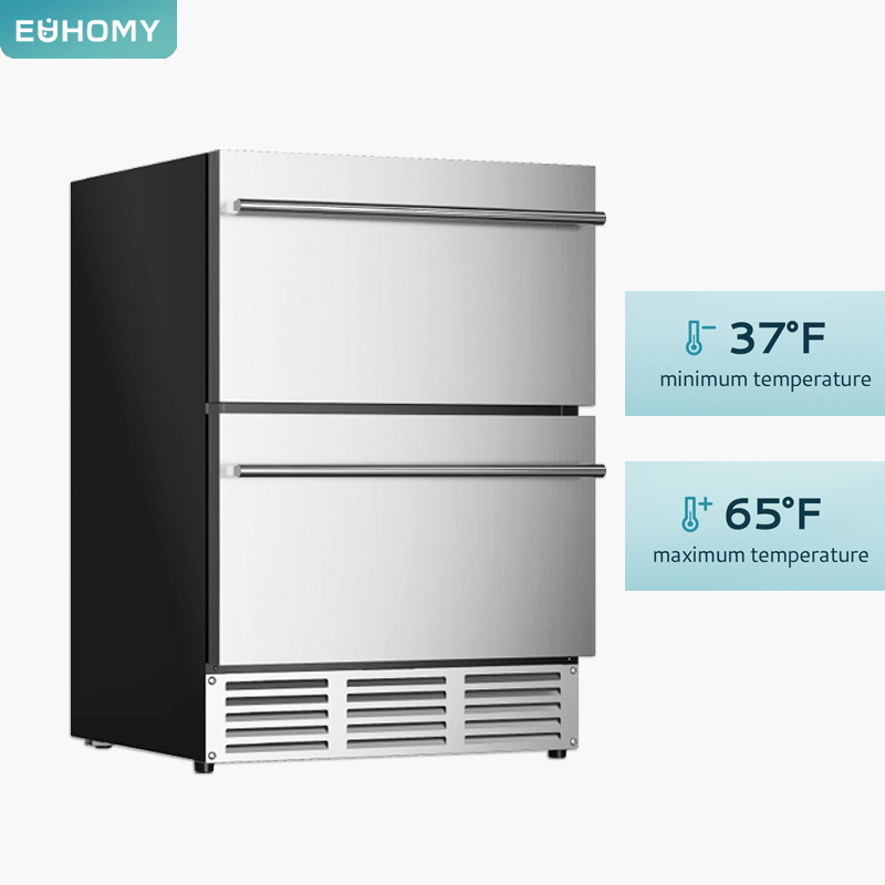 Modern Silver Dual-Drawer Storage Solution for Compact Areas