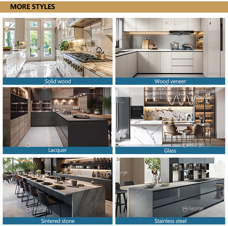 Modern Luxury Kitchen Furniture Islands Whole House Custom Wood Kitchen Cabinet