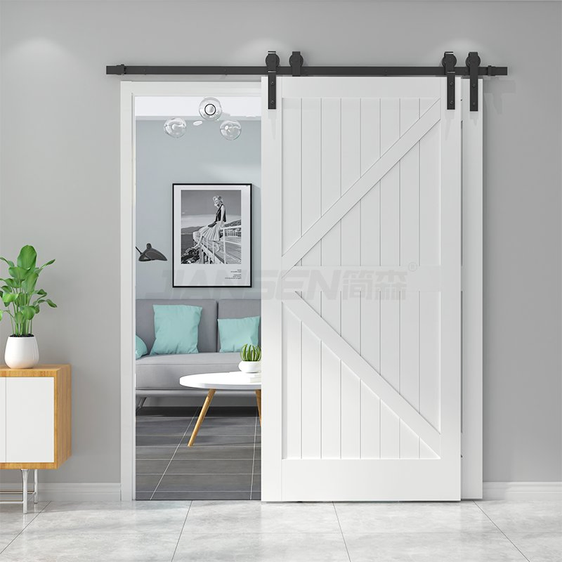 Premium Heavy-Duty Carbon Steel Sliding Barn Door Track System