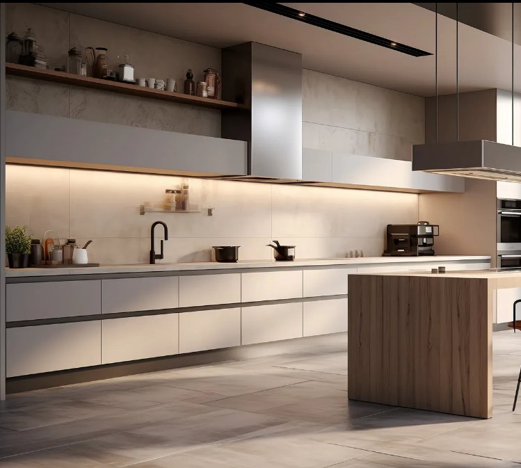 Orient Elegant Lacquer Finish Matte Painted Timber Veneer Kitchen Cabinets