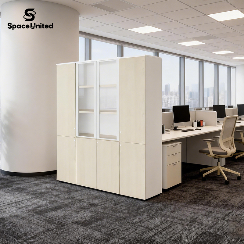 Spaceunited Modular Workstation Storage Metal Office Cabinets for Hotels, Schools, and Offices