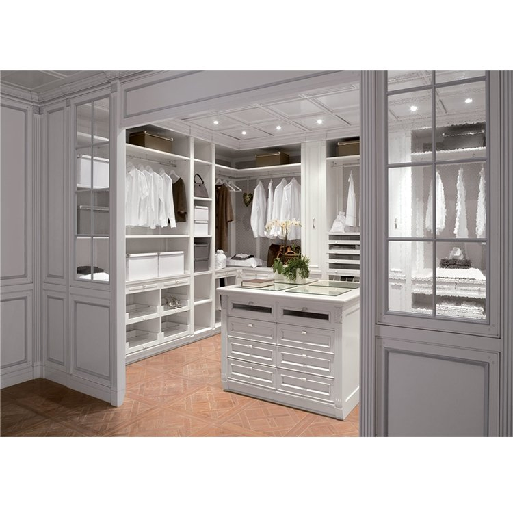 Beautiful Pivot Hinged Glass Door Display Wardrobe MDF Multi-Material Wardrobe