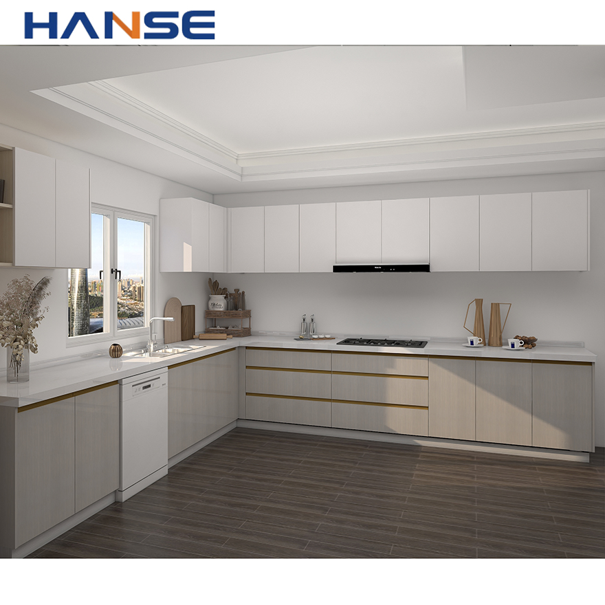 Custom Modern Fitted Kitchen Island Cabinets Set Furniture Designs Australia Black Matte Finish Lacquer Kitchen Cabinet