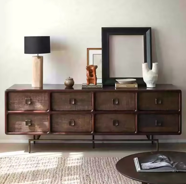 Modern Design Solid Wood Modular Living Room Cabinet Stand TV Cabinet Home Craft Storage Unit TV Cabinet