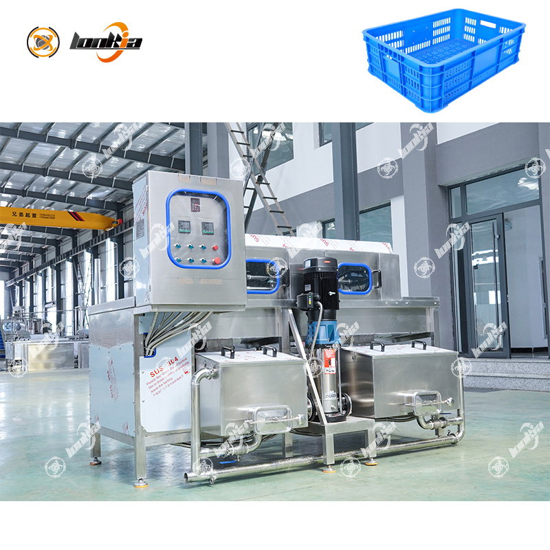 Plastic Vegetable Basket Crate Washer Pallet Washer Logistics Tray Cleaner Container Tote Box Washing Machine