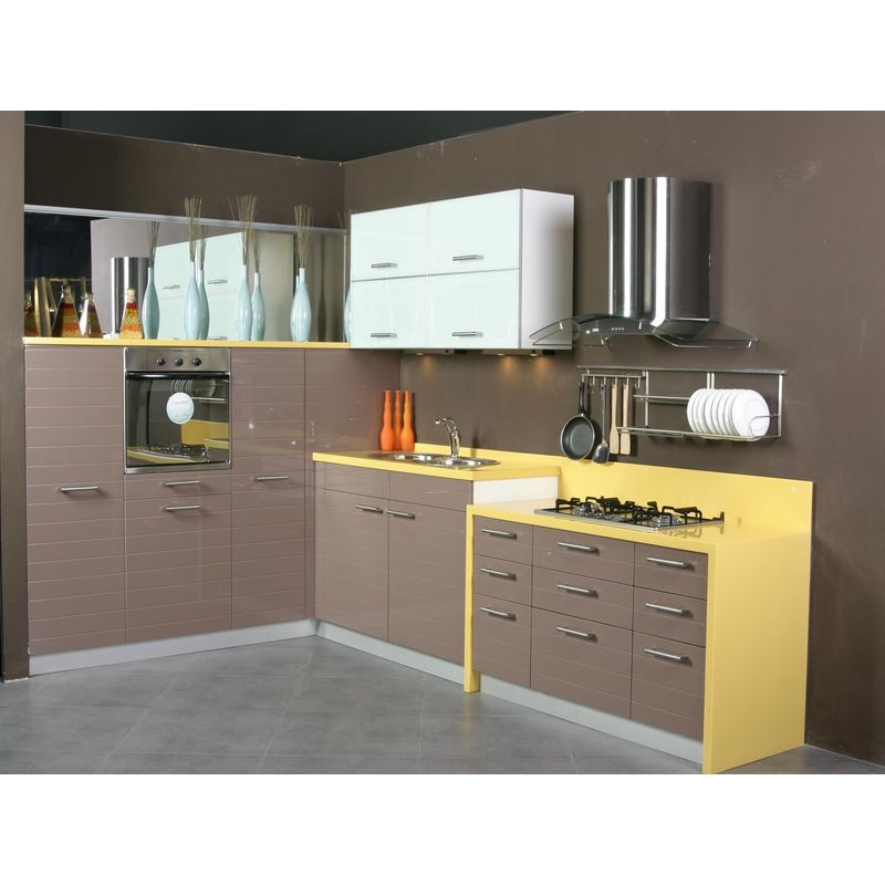 Orient Kitchen Cabinet Lightweight Aluminum Frame Rustic Style Cottage Kitchen Storage