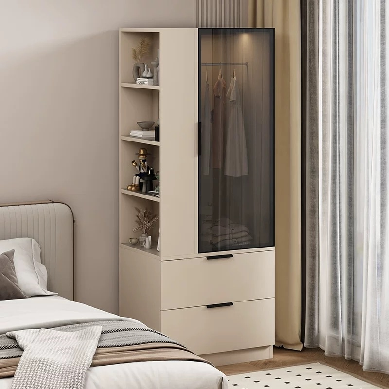 Luxury Modern Home Hotel Bedroom Furniture 6 Hinged Doors Wardrobe