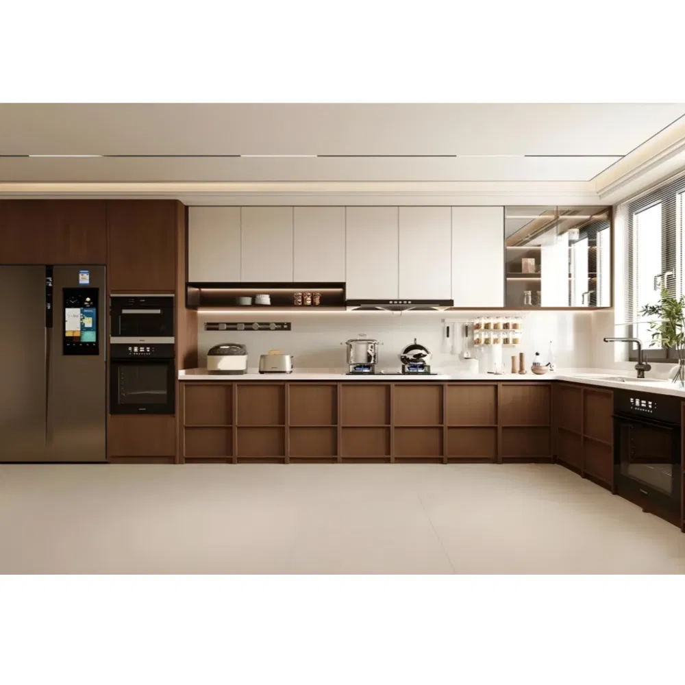Designer Furniture New Chinese Style L-Shaped Kitchen Cabinets