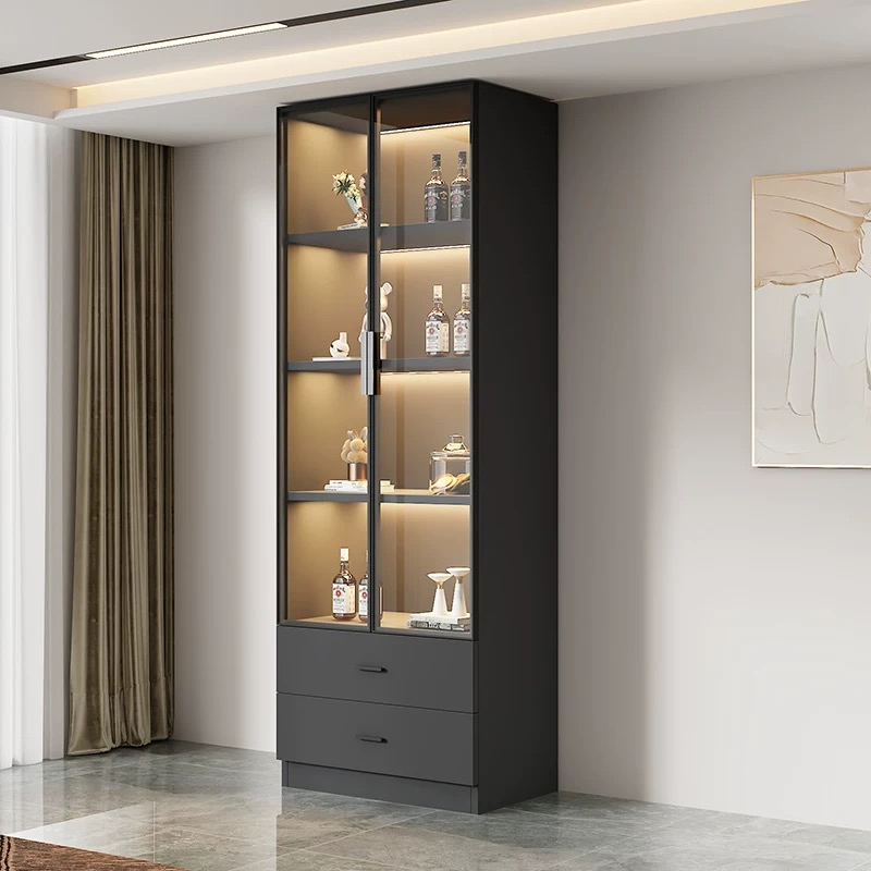 Middle East Market Hot Sell File Cabinet Glass Frame Wardrobe Door Profile Aluminum Kitchen Cabinet Door Frame Profile