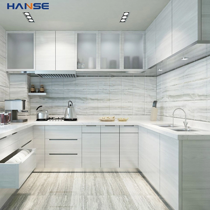 Factory Price Moisture-Proof Metal Frame Cabinets Modern Black Waterproof Aluminum Profiles Kitchen Cabinet Designs