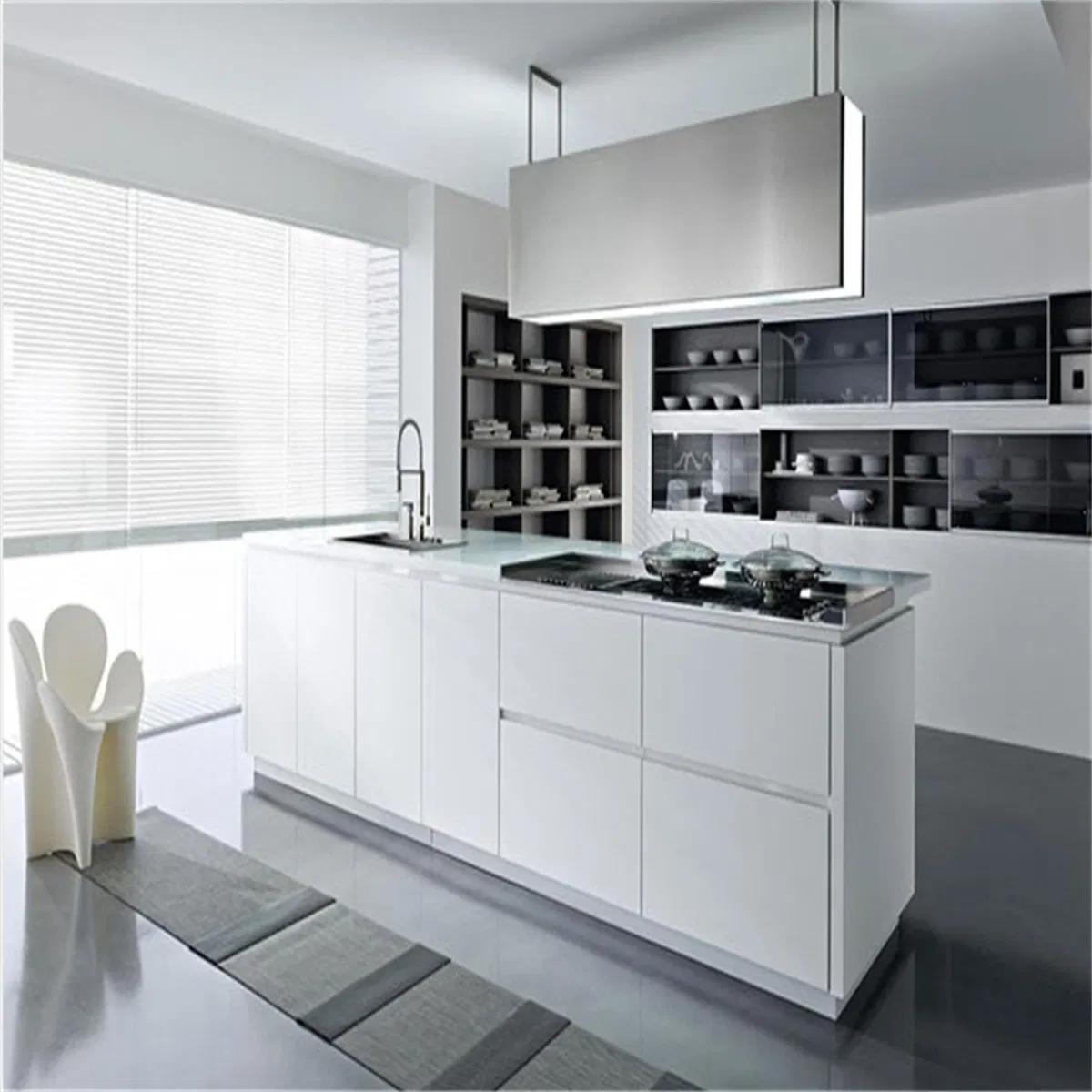Waterproof Firm Structure Matte Finish Kitchen Cabinets
