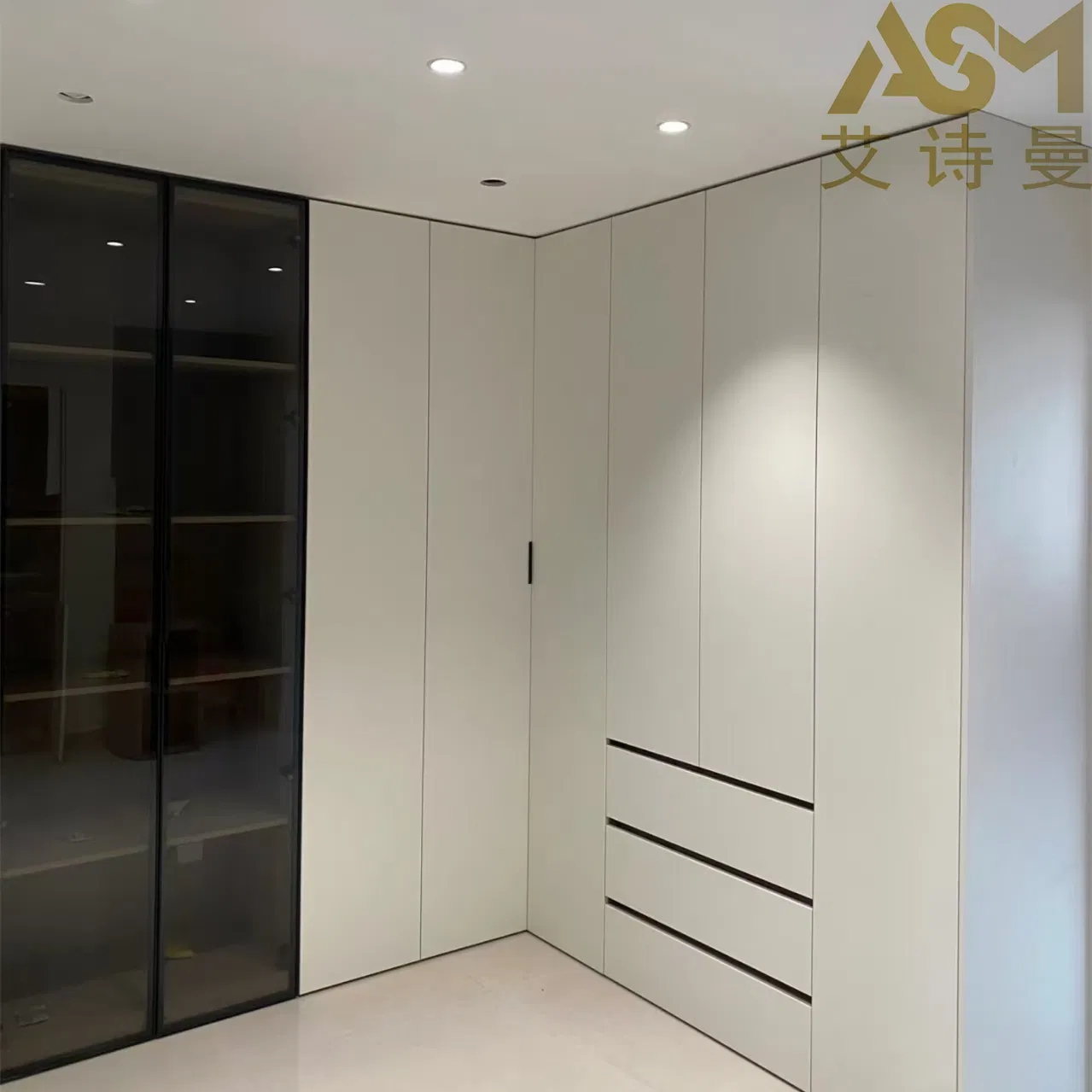 Modern Door Wooden Wardrobe Cabinets Bedroom Furniture Double Swing Door Wardrobe Closet Designs Furniture Wooden Hinged Particle Board Wardrobe
