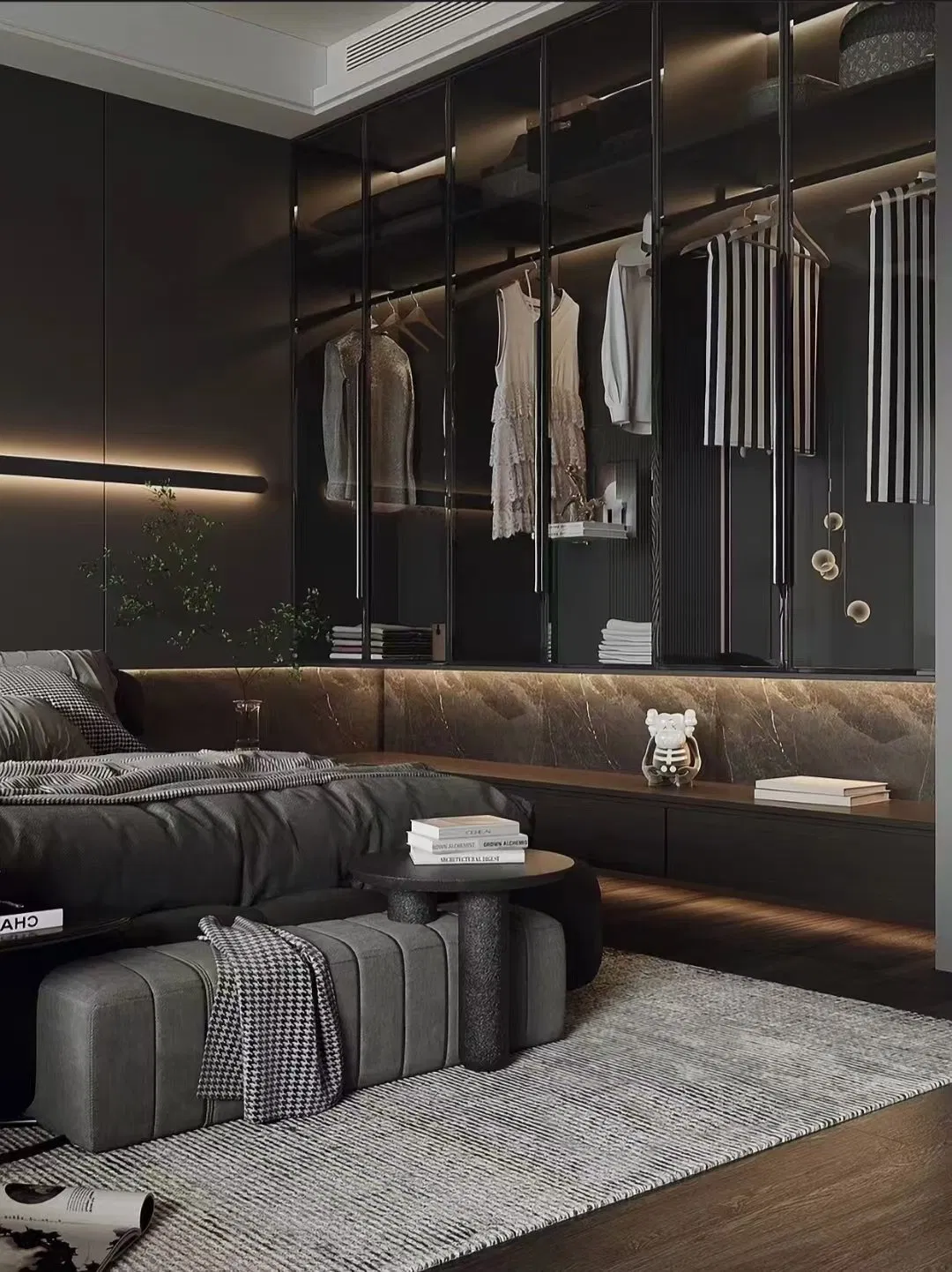 Wholesale Simple Style Modern Hinged Door Bedroom Wardrobe (ACS3-H08)