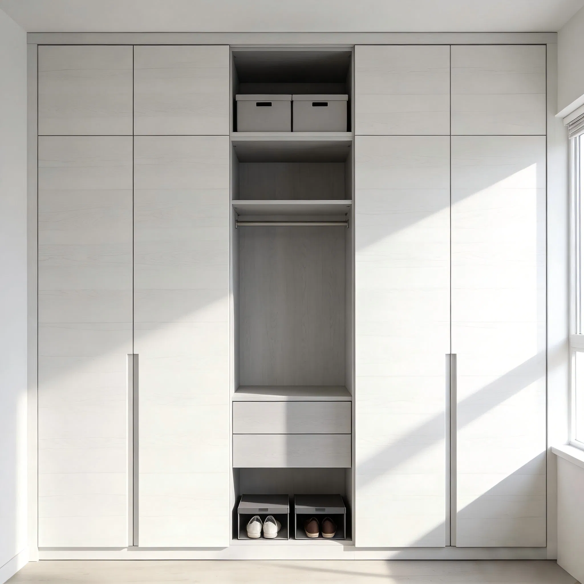 Modular Bedroom Wardrobe System for Residential Projects in Europe
