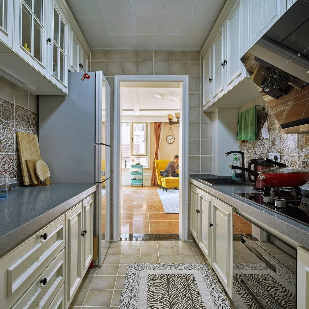 Modern Matte Finish Wooden Kitchen Cabinet Chinese Factory Wholesale Home Furniture