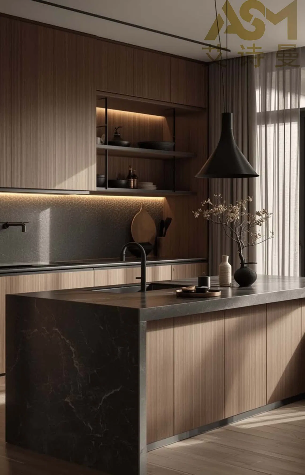 Stylish Kitchen Cabinet System for Contemporary Homes