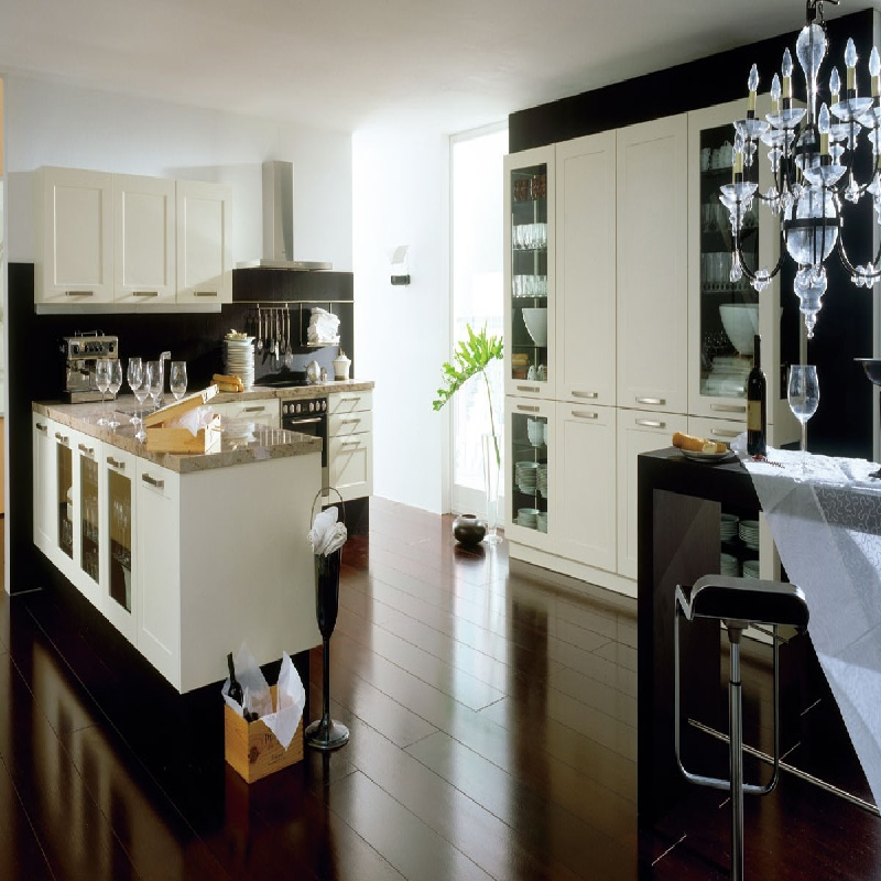 Kitchen Cabinet Glossy Finish Corner Cabinet Unit