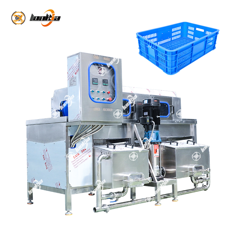 Plastic Vegetable Basket Crate Washer Pallet Washer Logistics Tray Cleaner Container Tote Box Washing Machine