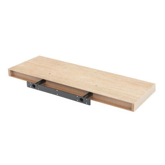 Custom Floating Shelf Kit-Natural Wood Wall Mount Shelf System