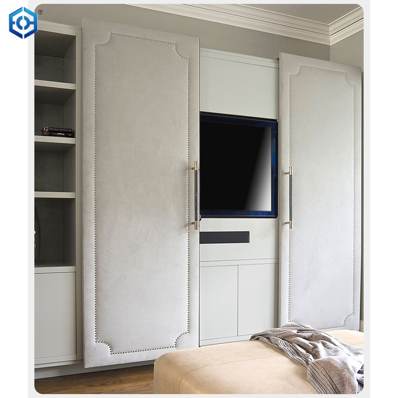 Electric TV Cabinet Sliding Door Track Invisible Wardrobe Sliding Door Folding Door New Bus Door System