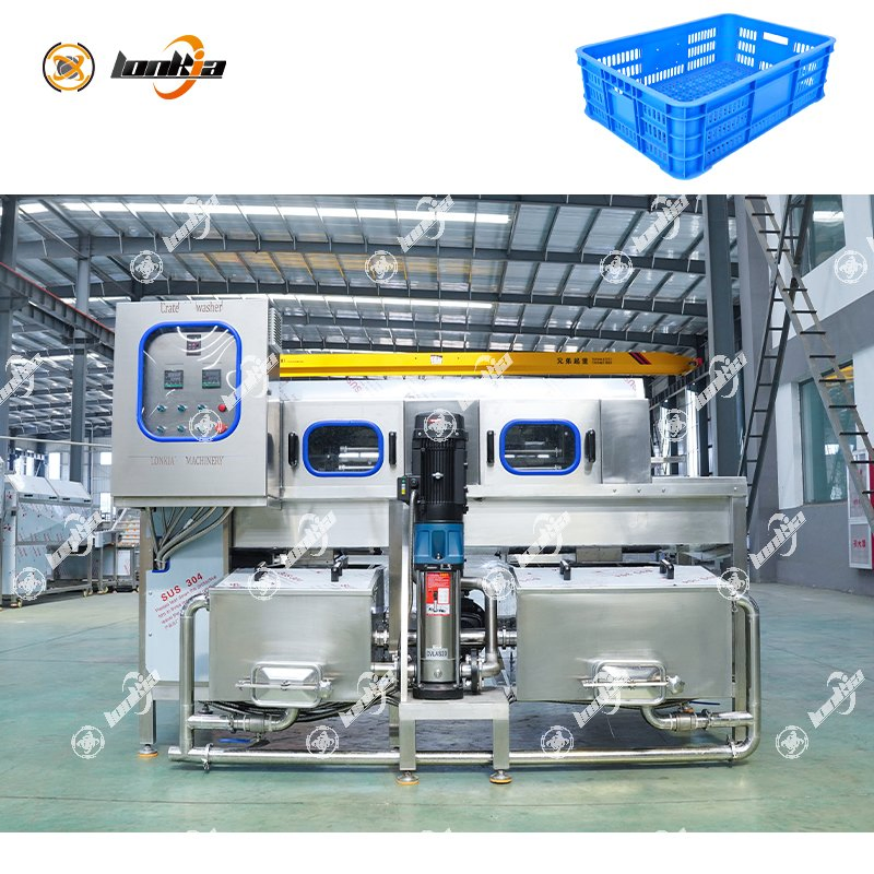 Plastic Vegetable Basket Crate Washer Pallet Washer Logistics Tray Cleaner Container Tote Box Washing Machine