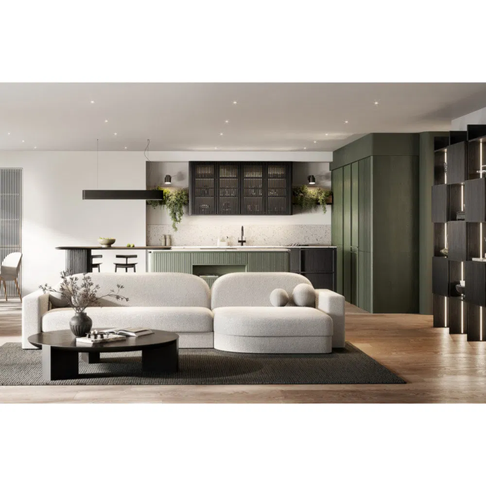 Smooth Surface Environmentally Friendly Paint Finish High Gloss Lacquer Kitchen Cabinets for Community Shared Kitchens