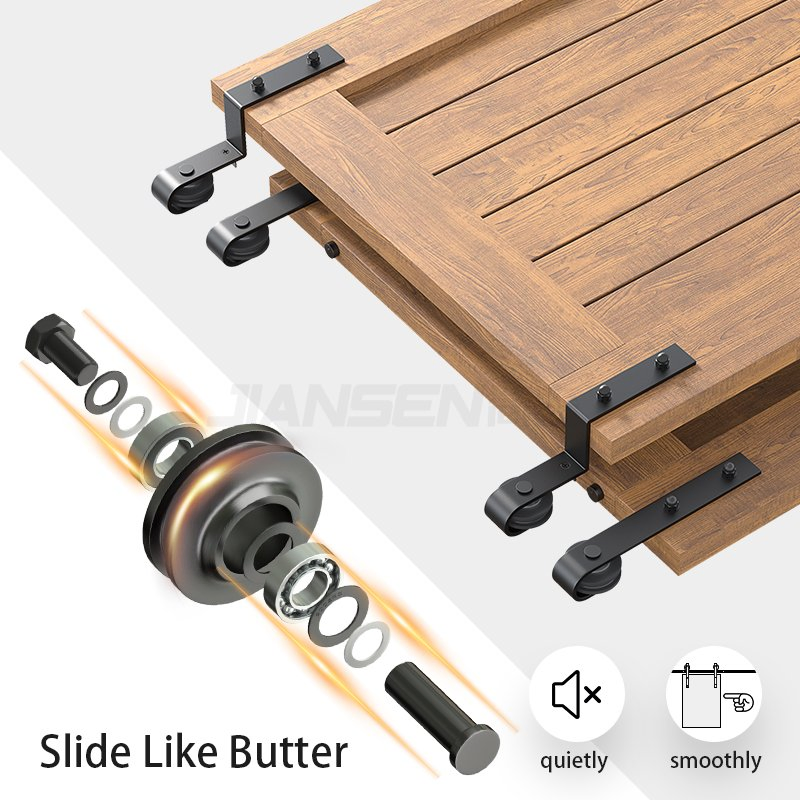 Premium Heavy-Duty Carbon Steel Sliding Barn Door Track System