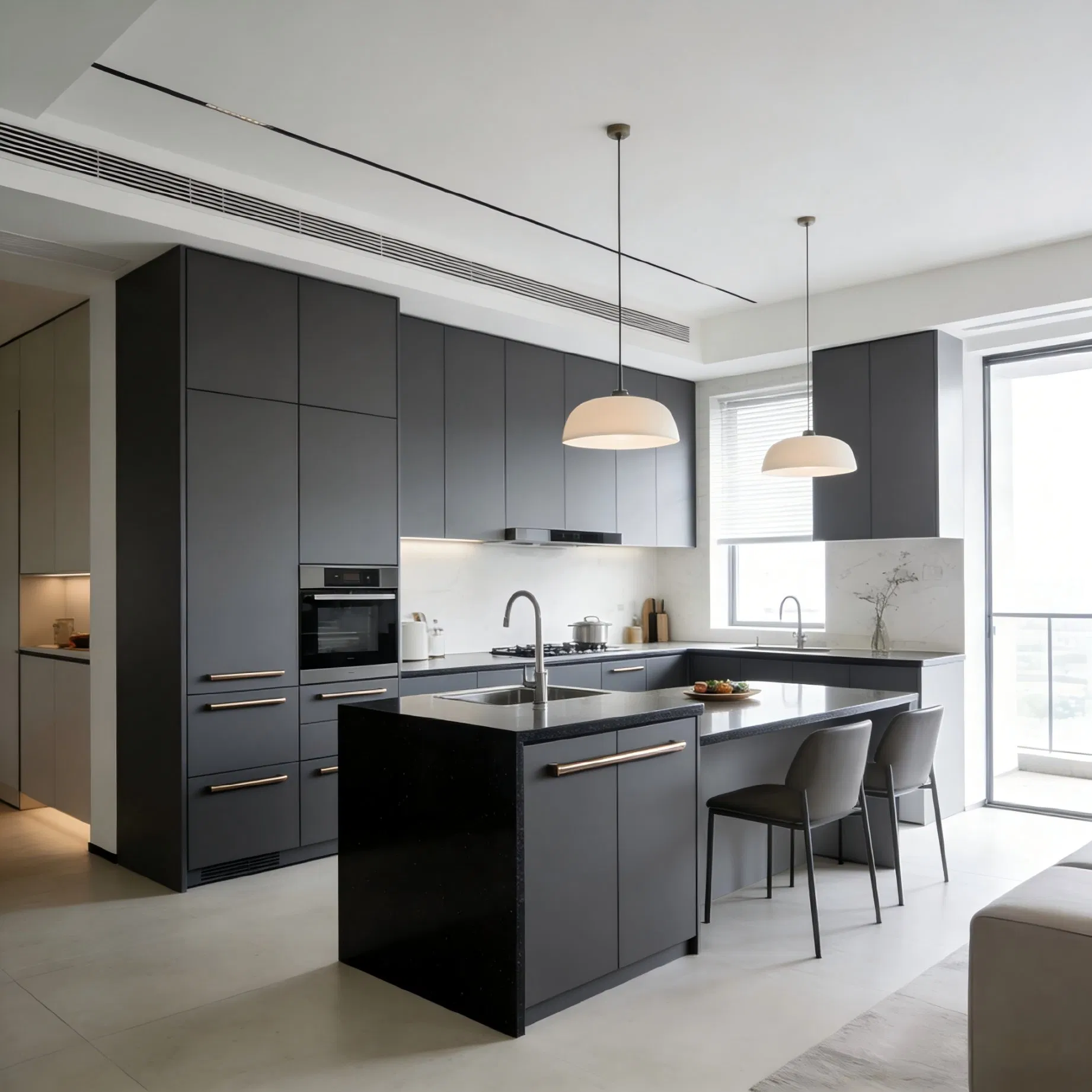 Luxury Modern Kitchen Cabinet System for Custom Homes