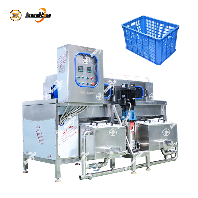 Plastic Vegetable Basket Crate Washer Pallet Washer Logistics Tray Cleaner Container Tote Box Washing Machine