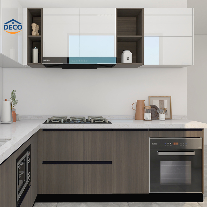 Luxury Design PVC Modern Modular Kitchen Furniture Home Furniture Custom Kitchen Units for Sale