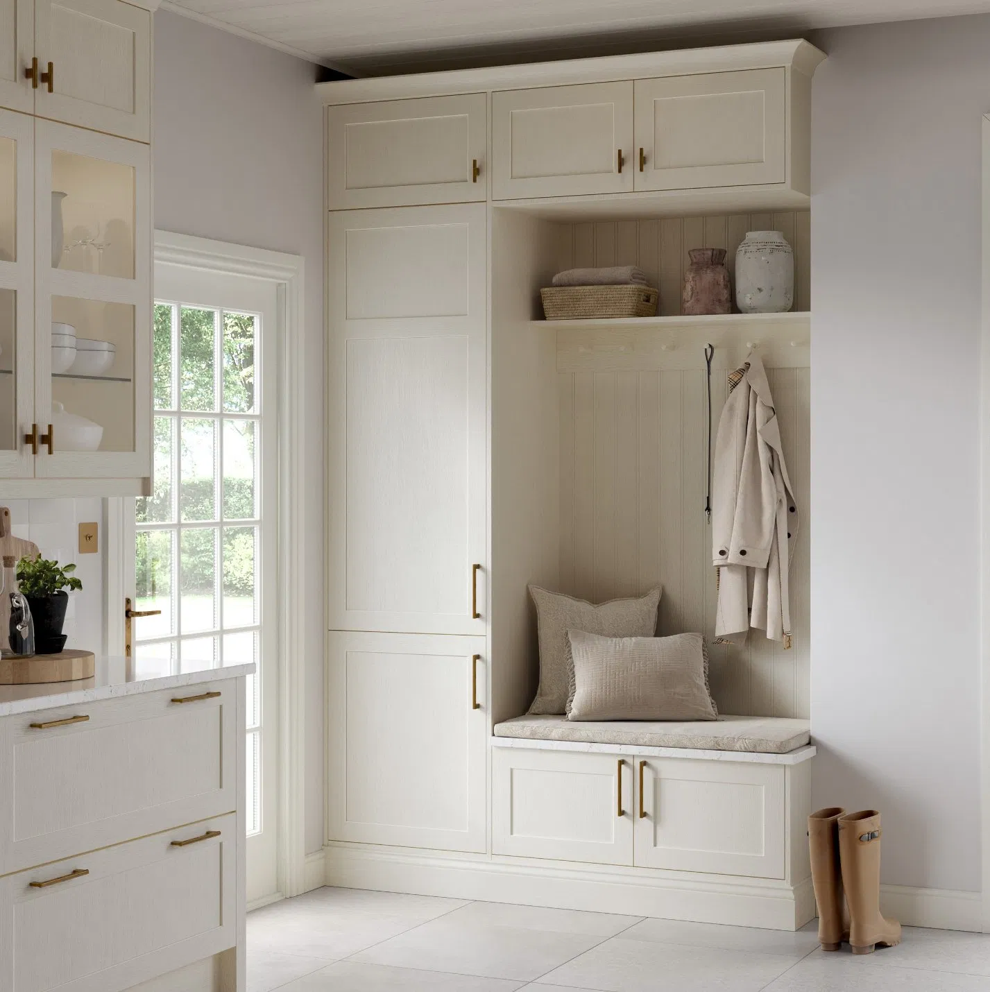 Hot Selling Modern HDF High Glossy Lacquer Handleless Simple Furniture Kitchen Cabinet