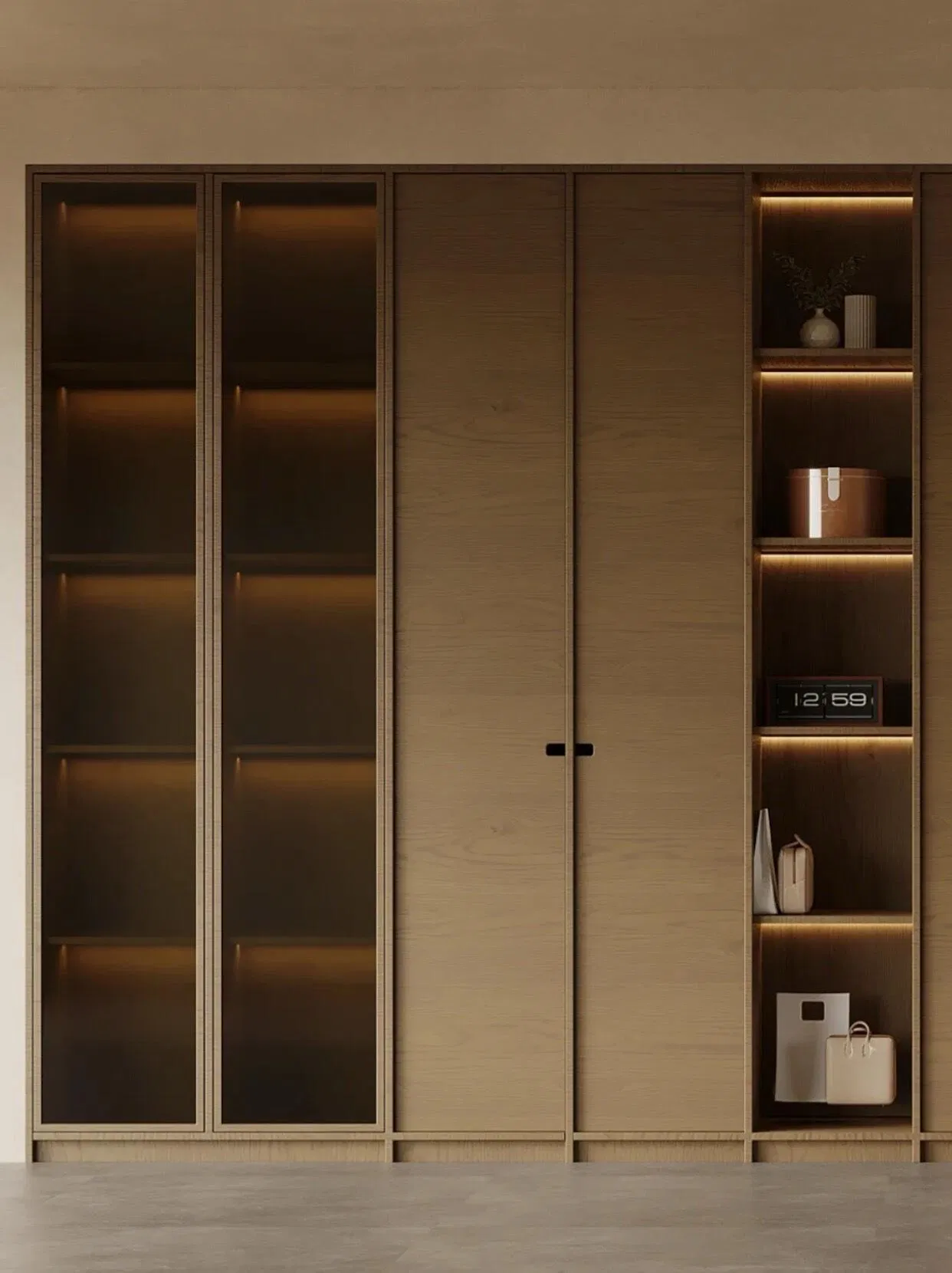2025 Custom Luxury Modern Walk in Closet Wardrobe Systems Design Wood Bedroom Cupboards for Bedroom Open Wardrobe