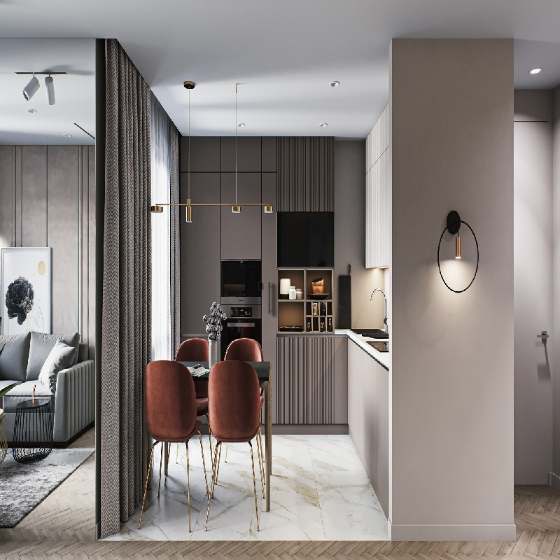 White Lacquer High Gloss Kitchen Cabinet with Kitchens